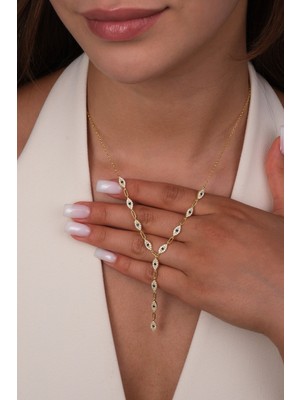 PremiumPort 925 Ayar Gümüş Y Kolye, Şık ve Zarif Tasarım, Hediye Için Ideal Seçenek