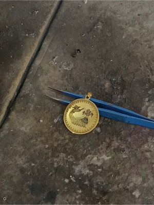 PremiumPort Şahmeran ve Tılsım Modeli Altın Kaplama Gümüş Kolye