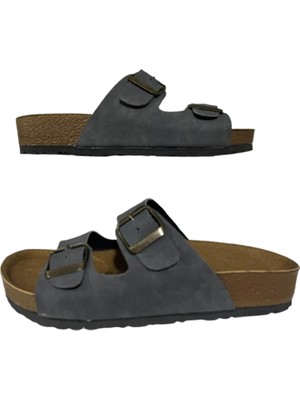 Mulex 1256 Unisex Anatomik Taban Günlük Terlik Şık Tokalı Rahat Tatil Deniz Plaj Terliği