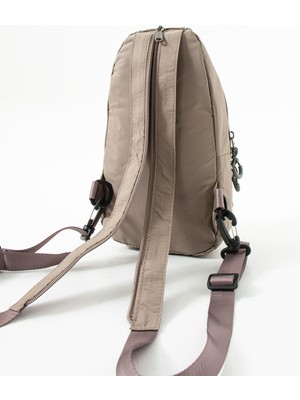 ÖZER6005-SANMORRIS Unisex Suya Dayanıklı Çapraz Askılı Çok Gözlü Fermuarlı Sırt ve Göğüs Çantası