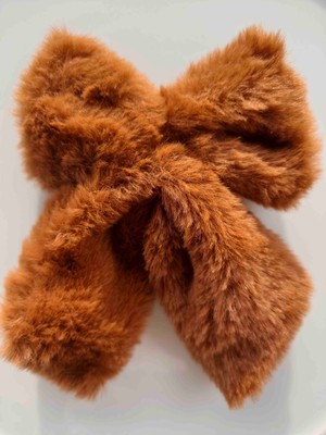 Fiyonk Peluş Otomatik Orta Boy Kahverengi Toka