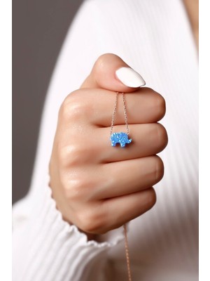 PremiumPort El Işçiliği Opal Taşlı Gümüş Kolye, Şık ve Zarif Tasarım