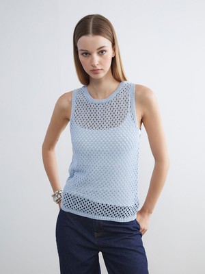 Lc Waikiki Yeni Sezon Bisiklet Yaka Ajurlu Kadın Triko Atlet