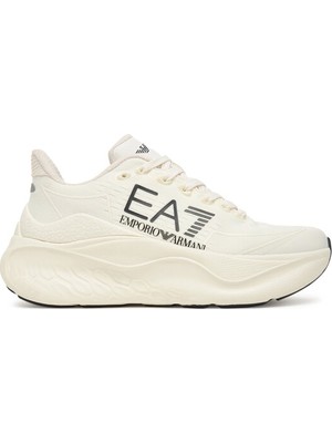 EA7 Erkek Rahat ve Yüksek Taban Nefes Alabilen Üst Yüzeyli Beyaz Sneaker X8X245 XK442-MZ212