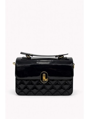 Louisiana Polo Kriste Bell Kadın Çanta Rugan Siyah 26415