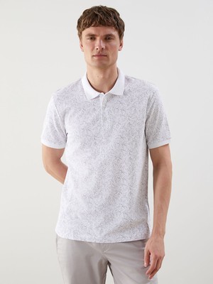 Lc Waikiki Yeni Sezon Polo Yaka Kısa Kollu Desenli Erkek Tişört