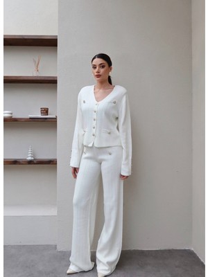 Esra Helvacı Vatkalı Düğme Detay Ikili Takım