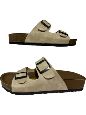 Mulex 1256 Unisex Anatomik Taban Günlük Terlik Şık Tokalı Rahat Tatil Deniz Plaj Terliği