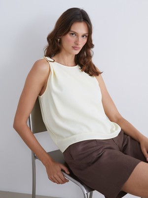 Lc Waikiki Yeni Sezon Bisiklet Yaka Büzgülü Bluz