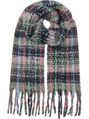 Only Onladrıane Lıfe Check Soft Scarf cc 15350141 Kadın Şal