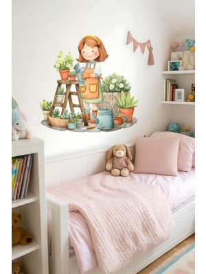 Aysha Tasarım Duvar Sticker - Renkli Kızlar Duvar Stickerı