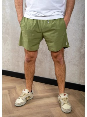 Boss Erkek Beli Bağlamalı Cepli Astarlı Kısa Boy Yeşil Mayo 50491594-311