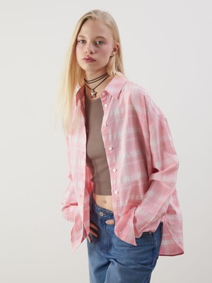 Lc Waikiki Yeni Sezon Ekose Oversize Kadın Gömlek