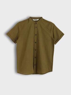 Lc Waikiki Yeni Sezon Hakim Yaka Basic Kısa Kollu Erkek Çocuk Gömlek