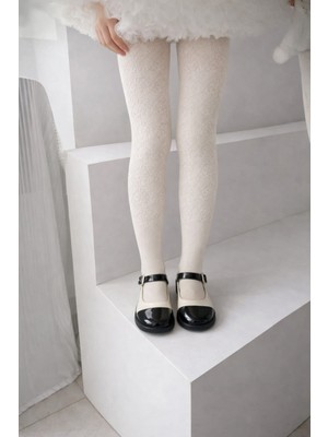 Gigi Giyim Kendinden Desenli Kız Çocuk Külotlu Çorap