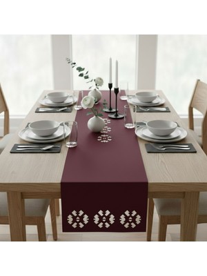 Grand Fine Art 1 Adet Deri RUNNER-40X140 Cm-Kilim Desenli Runner