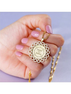 PremiumPort 925 Ayar Gümüş Sonsuzluk Çerçeveli Plaka Kolye