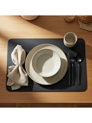 Grand Fine Art 2 Adet Deri Çift Taraflı Kenar Dikişli Amerikan Servis 33X44 Cm-Kolay Silinebilir Supla