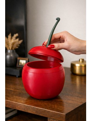 Dekor Atölye Kiraz Şeklinde Dekoratif Saklama Kutusu – Masa Üstü & Raf Düzenleyici