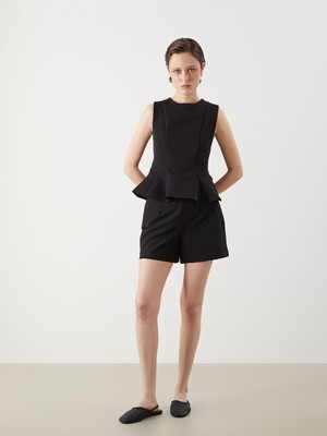 Lc Waikiki Yeni Sezon Beli Fermuarlı Kadın Pileli Şort