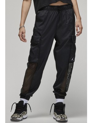 Nike Jordan Essen Utility Womens Pant Black Kargo Cepli Lastik Paçalı Kadın Eşofman Altı Siyah