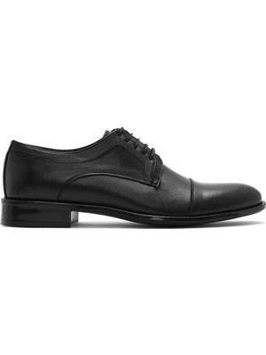 Derimod Erkek Siyah Bağcıklı Deri Klasik Ayakkabı 26SFD620118