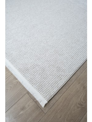 Santiva Home Bej Beyaz Iskandinav Bukleli Bohem Salon Koridor Mutfak Çocuk Oturma Halısı