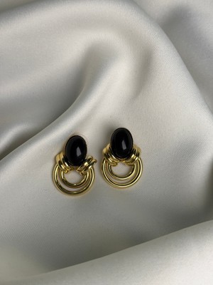 NB Steelora Modern Vintage Taş Tasarım Küpe