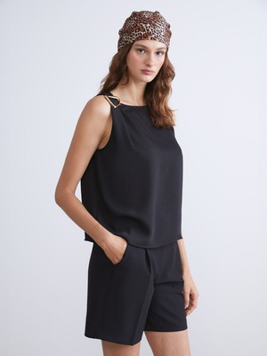 Lc Waikiki Yeni Sezon Bisiklet Yaka Büzgülü Bluz