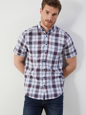 Lc Waikiki Yeni Sezon Regular Fit Kısa Kollu Ekose Erkek Gömlek