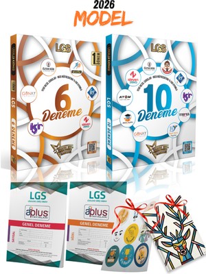 2026 Model Liderler Karması Lgs 1. Dönem 6 Yayın 6 Deneme Seti ve Lgs 10 Yayın 10 Deneme Seti