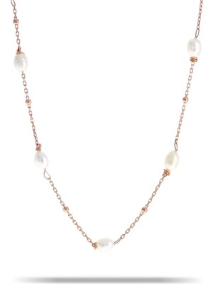 PremiumPort Inci Rose Gümüş Kolye, Şıklık ve Zarafetin Buluşması