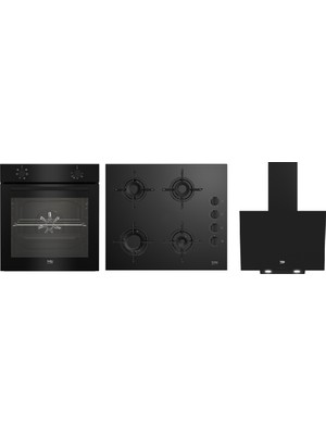 Beko Siyah Avantajlı Ankastre Cam Set ( Bfc 211 Sr + Bocd T 6010 Esr + Bde 6030 Sr)