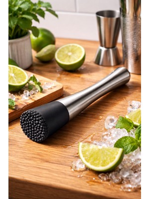 BRANDSMITHS Premium Metal Kokteyl Ezici (Bar Tokmağı)