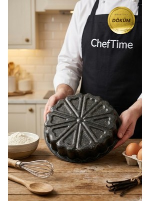 ChefTime Ergonomik Kalp Desenli Kek Kalıbı