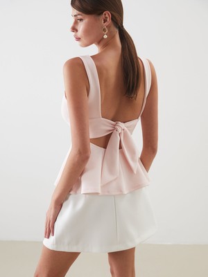 Lc Waikiki Yeni Sezon Kayık Yaka Peplum Bluz