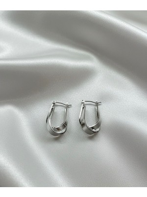 Suzi Shine U Şeklinde Geçişli Çelik Küpe