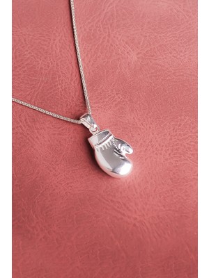 PremiumPort 925 Ayar Gümüş Boks Eldiveni Modeli Kolye, Şık ve Özel Tasarım