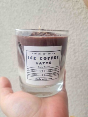 Dust Candle Studio Buzlu Kahve Kokulu Soya Mumu ( Ice Coffe Latte )