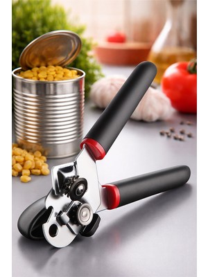 Primanova Paslanmaz Çelik Konserve Açacağı - Siyah