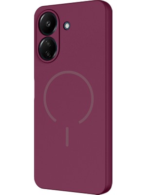 Adige Xiaomi Poco C65 Kılıf Silikon Meta Araç Tutucu Özellikli