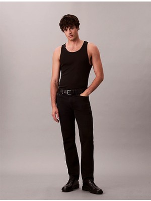 Calvin Klein Erkek Normal Bel Düğme Kapamalı 5 Cepli Günlük Siyah Pantolon LV04RD902G-433