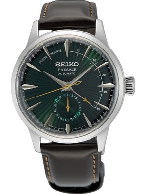 Seiko Presage SSA459J Otomatik Erkek Kol Saati 5 ATM Suya Dayanıklı Metal Kasa Kahverengi Deri Kordon