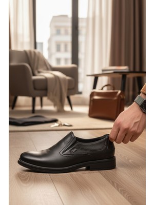 Enoch Hakiki Deri Klasik Erkek Comfort Ayakkabı Ortopedik Taban