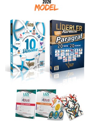 2026 Model Liderler Karması Lgs 10 Farklı Yayın 10 Deneme Seti ve Lgs Paragraf 20 Yayın 20 Deneme