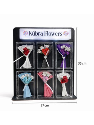Şekerci Osman Işıklı Mini Çiçek Otomatı | Kişiye Özel Tabelalı | Sevgiliye Özel Romantik Hediye