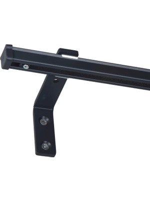 İzen Tekli Metal Rustik (90MM) Metal L Duvar Montaj Ayaklı (19MM) Alüminyum Perde Ray Takımı