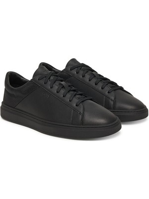 Boss Erkek Düşük Bilekli Düz ve Rahat Tabanlı Logo Işlemeli Siyah Sneaker 50557872-005