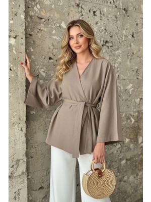 Pastelastore Kadın Kuşaklı Kimono 1177