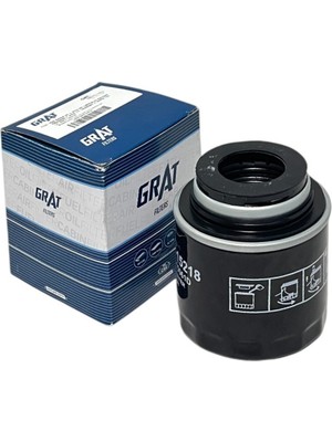 Grat Vw Polo V 1.2 Tsi 66-77 Kw, 1.4 63-132 Kw, 1.6 60 Kw, 2009-2022 Yaylı Tip Yağ Filtresi